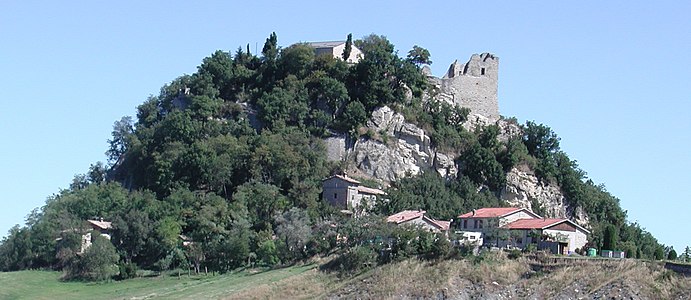 Ruinene av Canossa der Matilde bodde