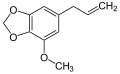 Deutsch: Struktur von Myristicin English: Structure of myristicine