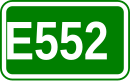 Zeichen der Europastraße 552