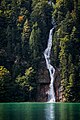 Schrainbachfall am Westufer des Königssee nahe Salet.