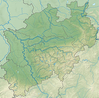 Wuppertal na karće Sewjerorynsko-Westfalskeje