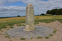 Celtic symbol: The Lia Fáil on the hill of Tara