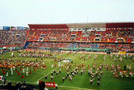 Foto van de finale tussen Brazilië en Argentinië op 25 juli.