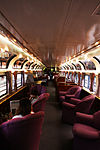 Interior of an Amtrak parlor car in 2009