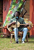 Atongo Zimba, Ghana, playing a kologo.