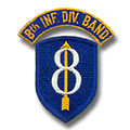 Das Abzeichen der Band der 8th Infantry Division