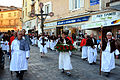 Broederschap in Calvi tijdens een processie