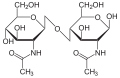 Deutsch: Struktur von Chitobiose English: Structure of chitobiose