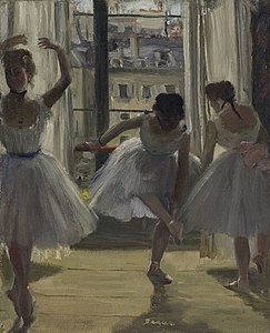 Trois Danseuses (1873), huile sur toile, 27 × 22 cm, collection particulière.