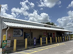 The convenience store located in Fort Lonesome, July 2024.