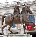 Replica of Marcus Aurelius statue on Piazza del Campidoglio, Rome