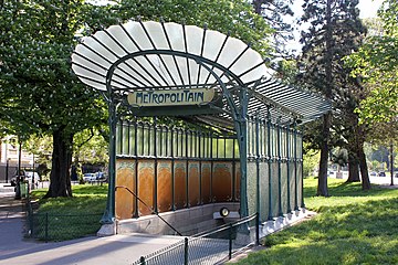 The Porte Dauphine Métro Station, Paris, by Hector Guimard, 1900[229]