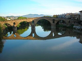 romanesque bridge in puente la reina