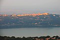 Sunrise over Castel Gandolfo seen from Monte Cavo