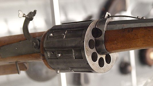 Revolver matchlock a eizh kambr (Alamagn war-dro 1580)