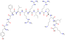 Chemical structure of dynorphin A.