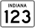 State Road 123 marker