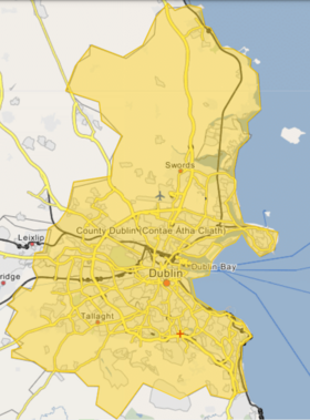 Voir sur la carte administrative du comté de Dublin