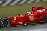 第7戦アメリカGPでフェリペ・マッサがドライブするF2007