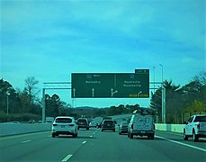 I-440 westbound near the junction with I-65