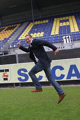 Jan Bruin in het Cambuurstadion