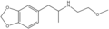 Chemical structure of MDMEOET.