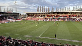 Racecourse Ground, het stadion van Wrexham AFC