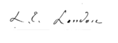 signature de Letitia Elizabeth Landon