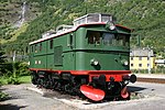 Preserved El 9.2063 on static display at Flåm Station in 2005