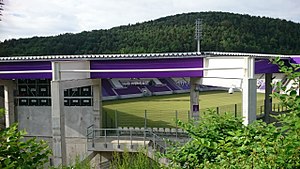 Blick auf das Erzgebirgsstadion (2018)