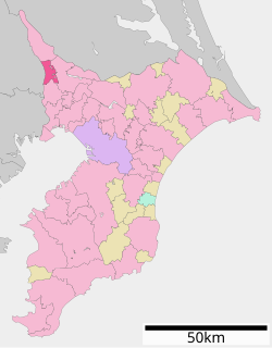 流山市位置図