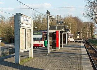 Stadtbahn-halte Haus Meer