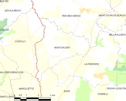 Montgaudry – Mappa