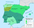 La Spagna agli inizi del V secolo, dopo la conquista di Vandali, Suebi e Alani (nel 409-429)