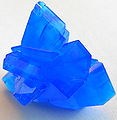 Blue hydrated (with water) copper(II) sulfate