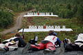 Stang-Shooting at the 2007 Landsskytterstevnet in Norway. The nearest targets are placed at 155 meters, the farthest at 221 meters.