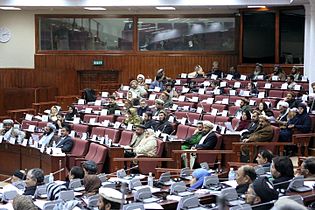 Afghan parliament in 2006