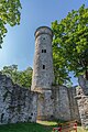 Folly Labyrinthturm in het Bürgerpark Theresienstein