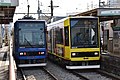 8904号車（ブルー）と8908号車（イエロー）