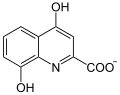 Deutsch: Struktur von Xanthurenat English: Structure of xanthurenate