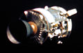 Damaged Apollo 13 spacecraft