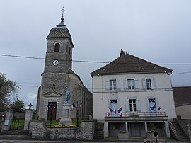 The town hall in Brussey