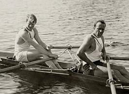 McIlvaine en Costello (rechts) op de Olympische Zomerspelen 1928