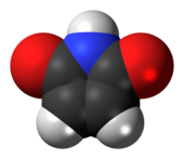 Space-filling model of the maleimide molecule