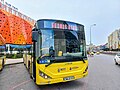 Otokar Kent model bus waiting for departure.