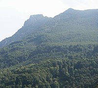 Le Monte San Petrone vu de l'Ampugnani.