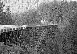 The Farrell Bridge over the Carbon River near Fairfax