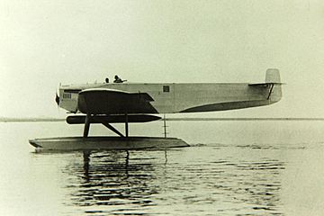 Hydravion bombardier Fokker T.III armé d’une torpille aérienne dans les années 1920