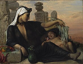 Égyptienne avec son enfant (1872), Statens Museum for Kunst