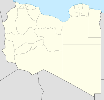 Carte des aéroports en Libye